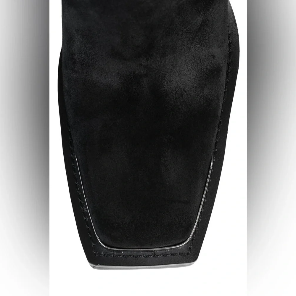 Jeffrey Campbell | Mazatlan Western Over The Knee Suede Boots In Black Size 5.5